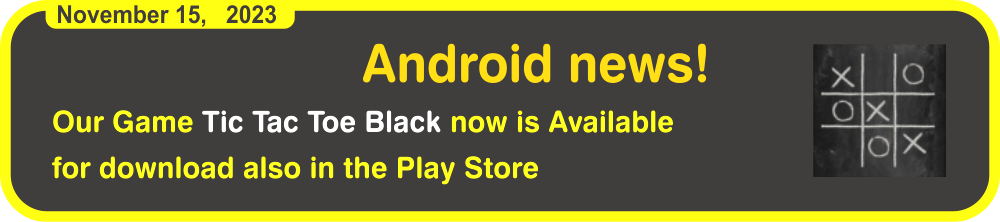 New Android game! Tic Tac Toe Black